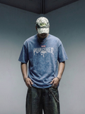 PUNISHER ACID WASHED TEE – ACID BLUE