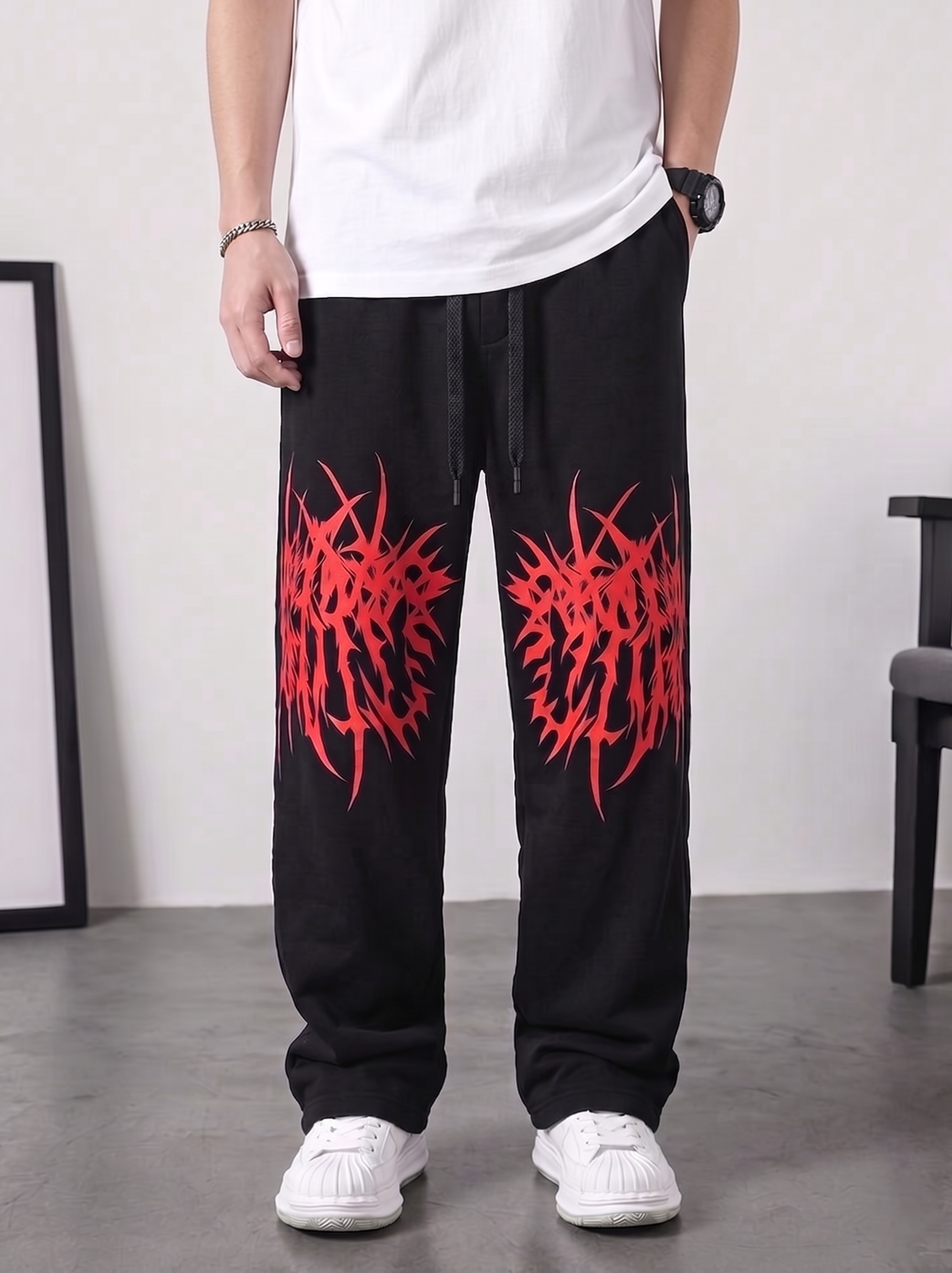 CRIMSON BAGGY BOTTOM - BLACK