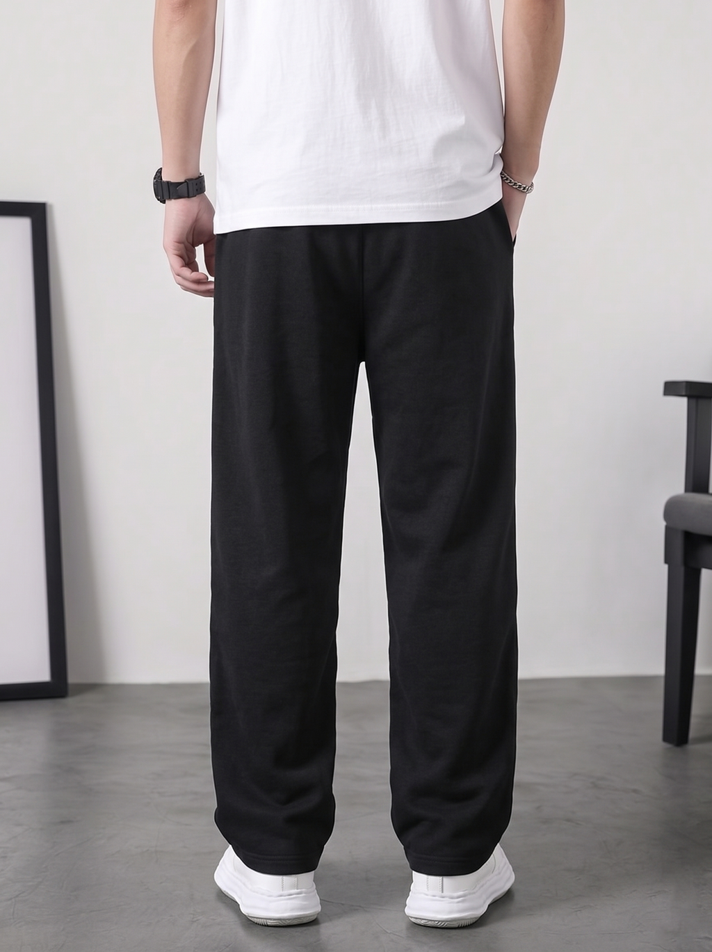 CRIMSON BAGGY BOTTOM - BLACK