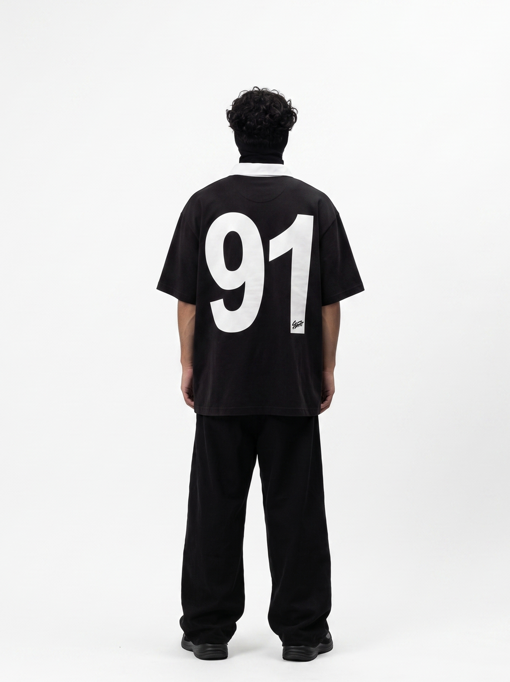 RUGBY POLO - BLACK