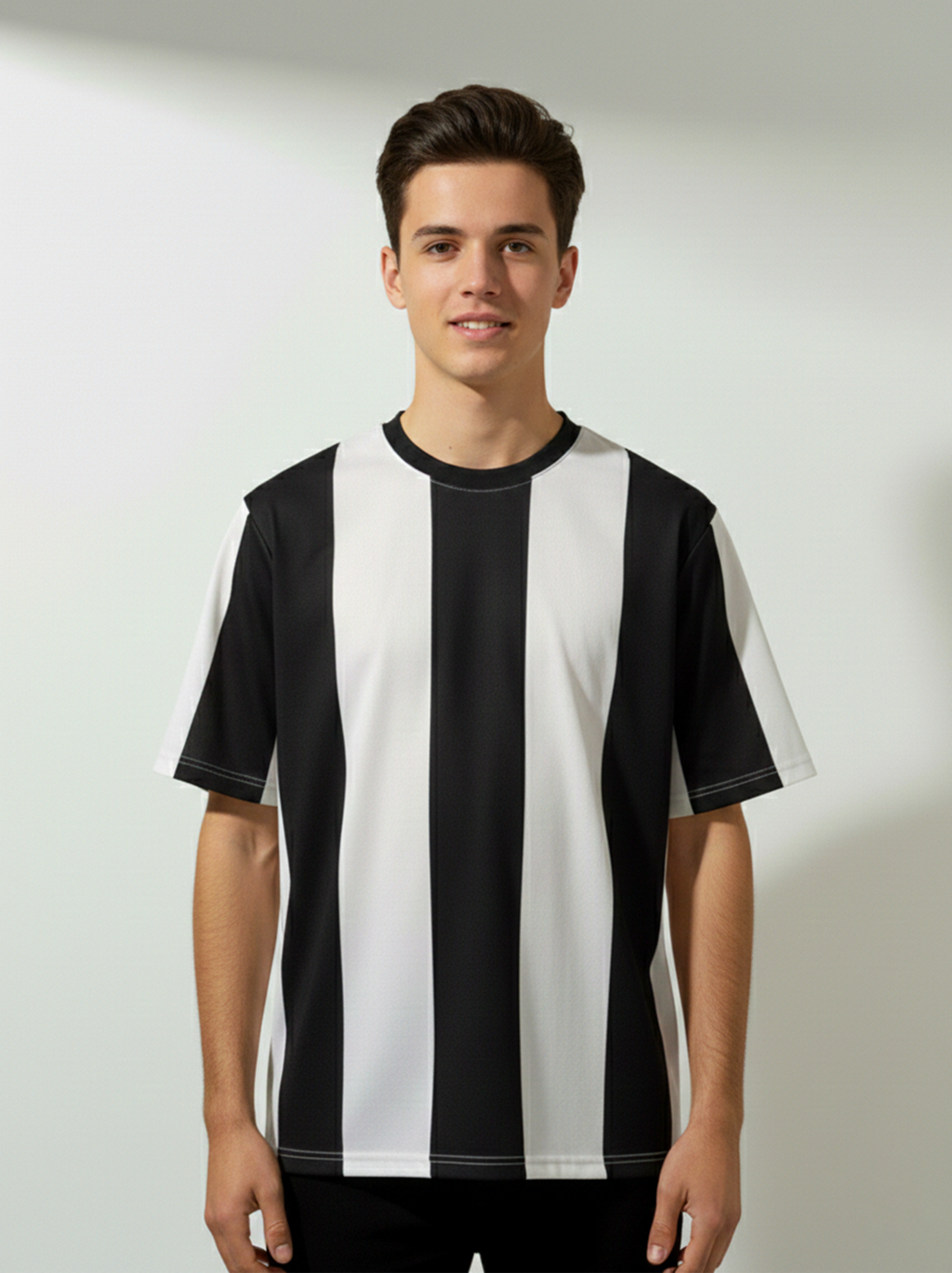 MONO VERTICAL TEE - BLACK