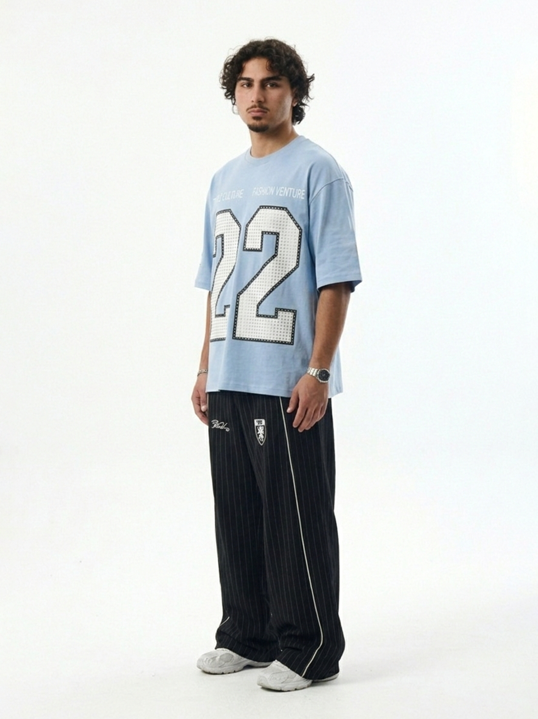 DIVISION-22 OVERSIZED TEE - BLUE