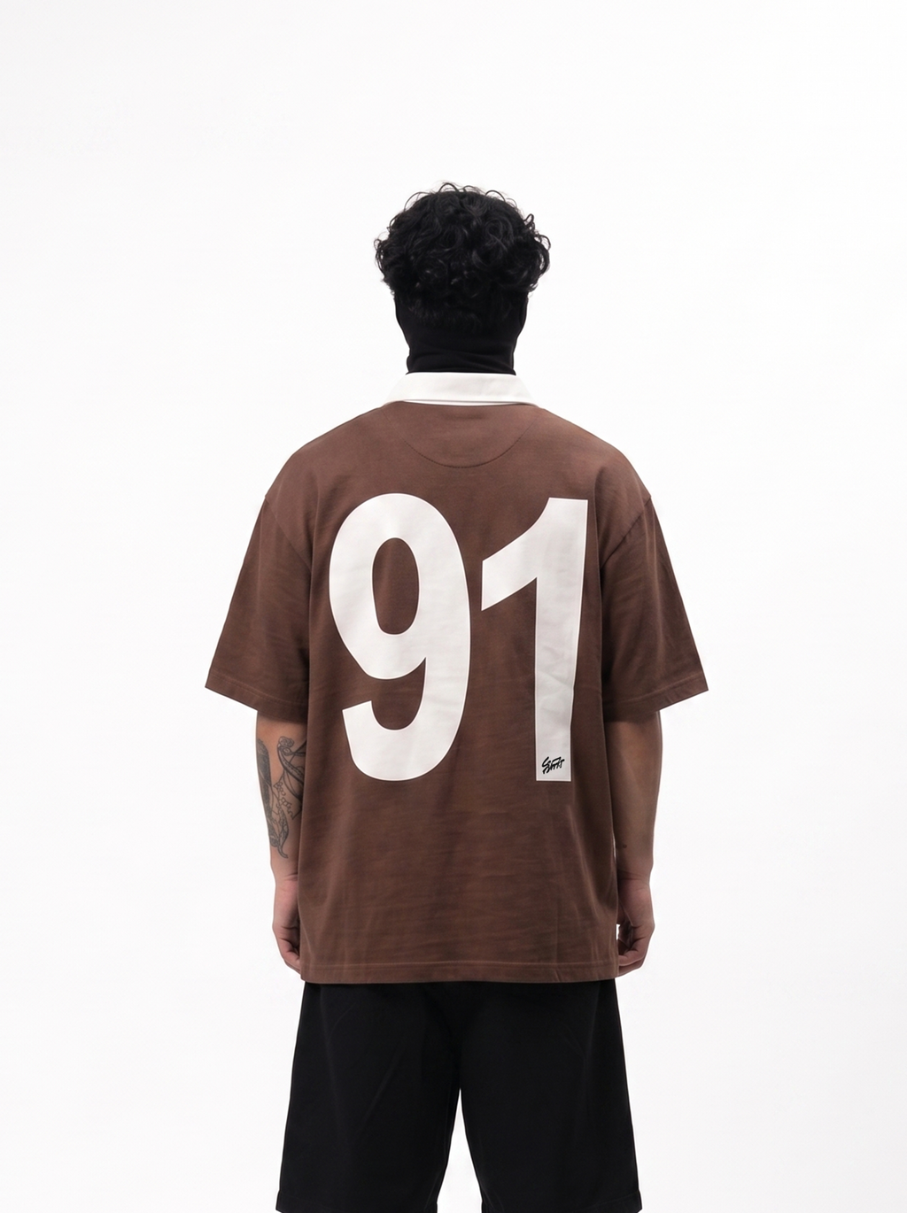 RUGBY POLO - BROWN