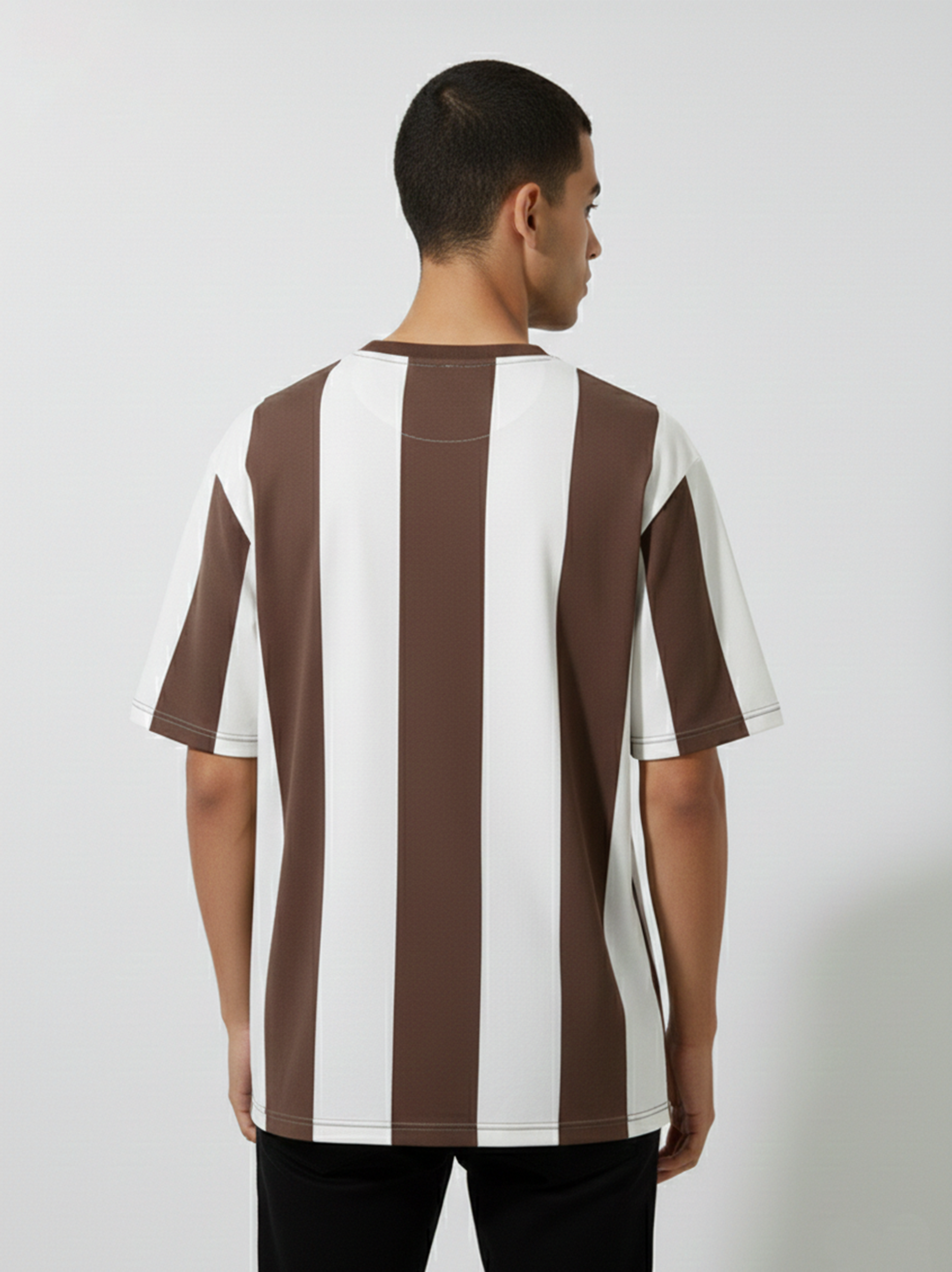 MONO VERTICAL TEE - BROWN