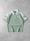 FORTIS ZIP POLO  - SAGE GREEN