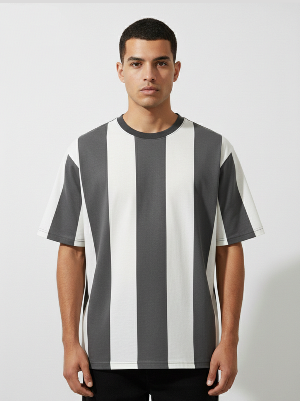 MONO VERTICAL TEE - GREY