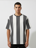 MONO VERTICAL TEE - GREY