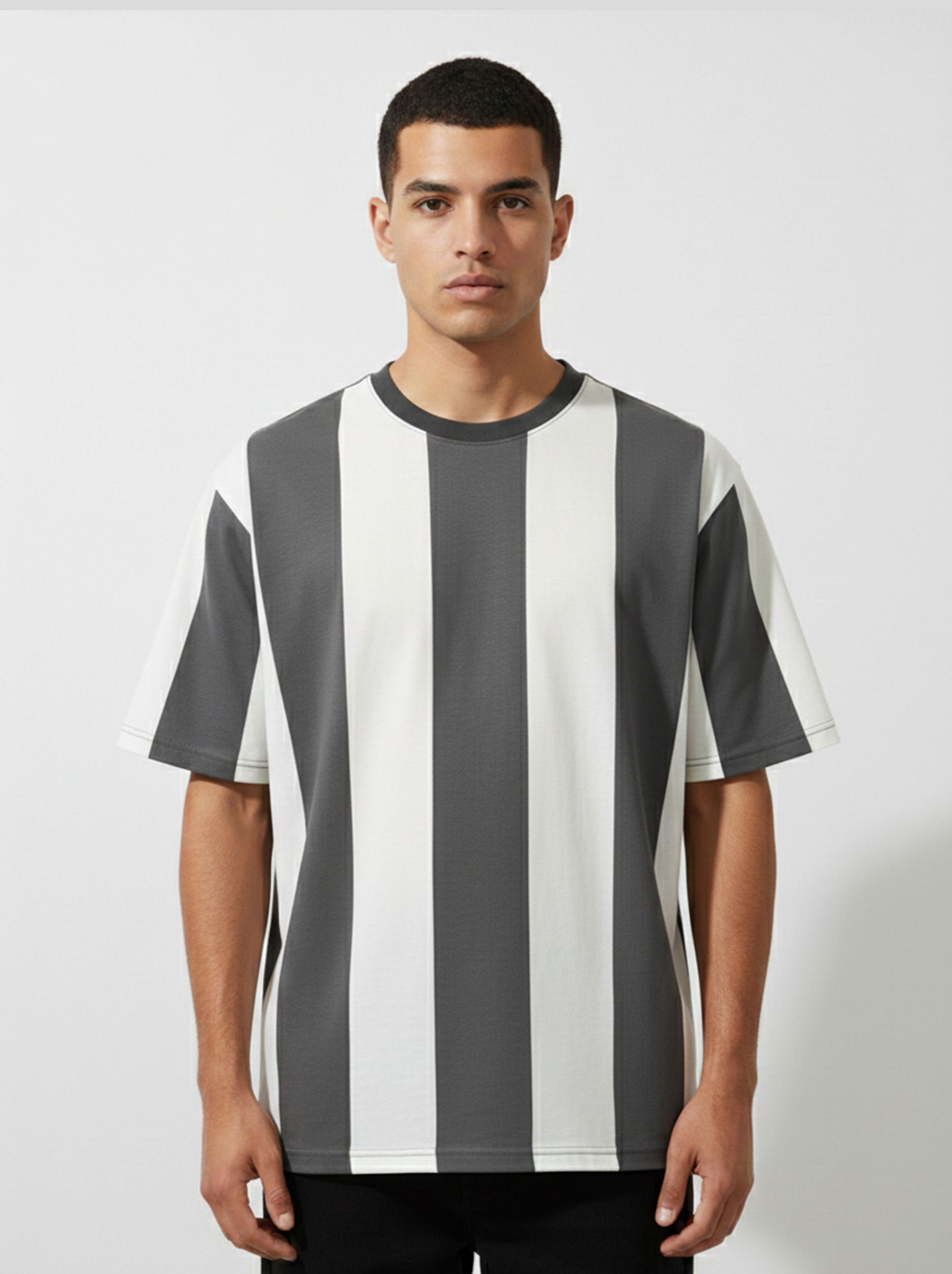 MONO VERTICAL TEE - GREY