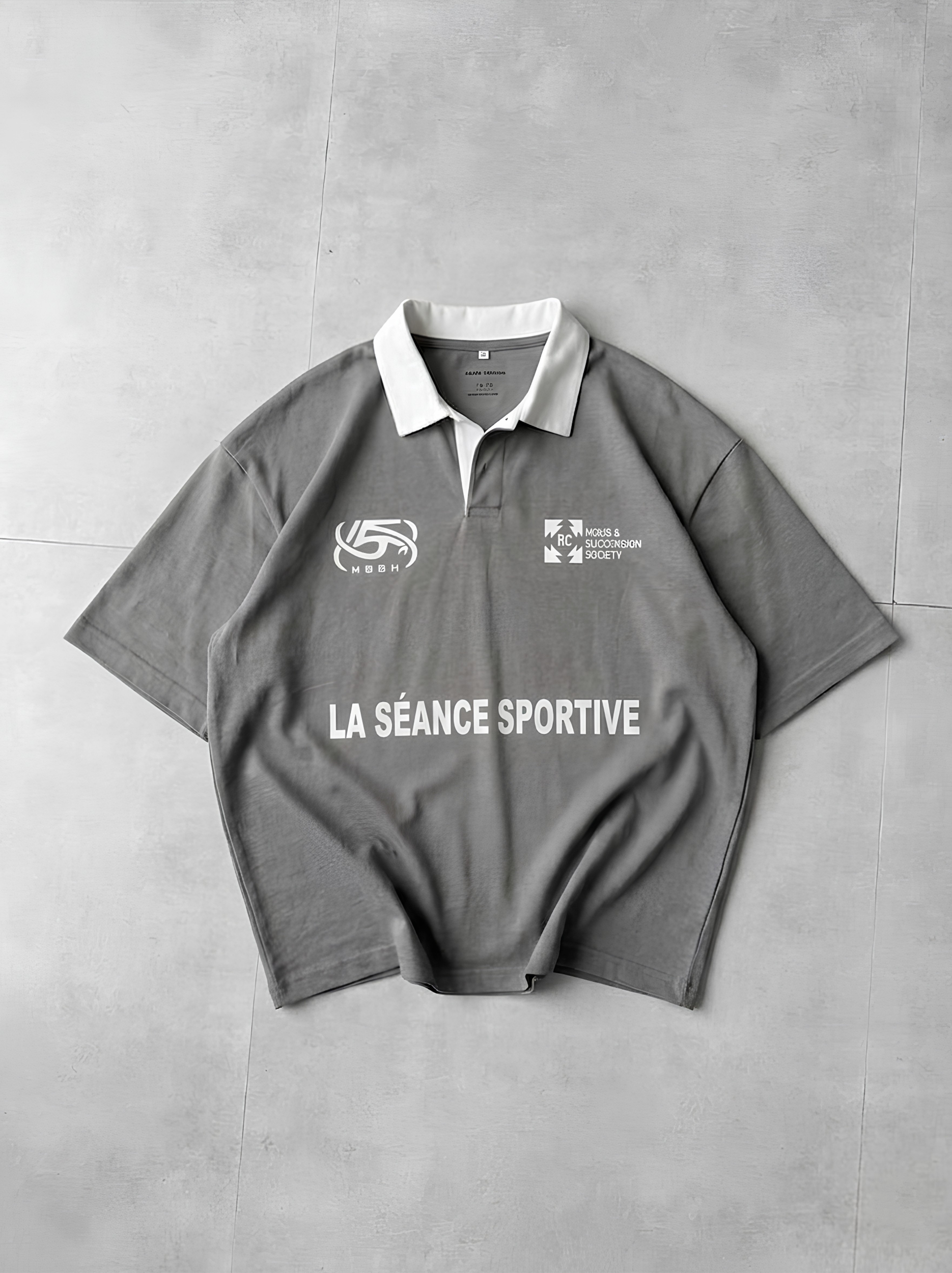 RUGBY POLO - GREY