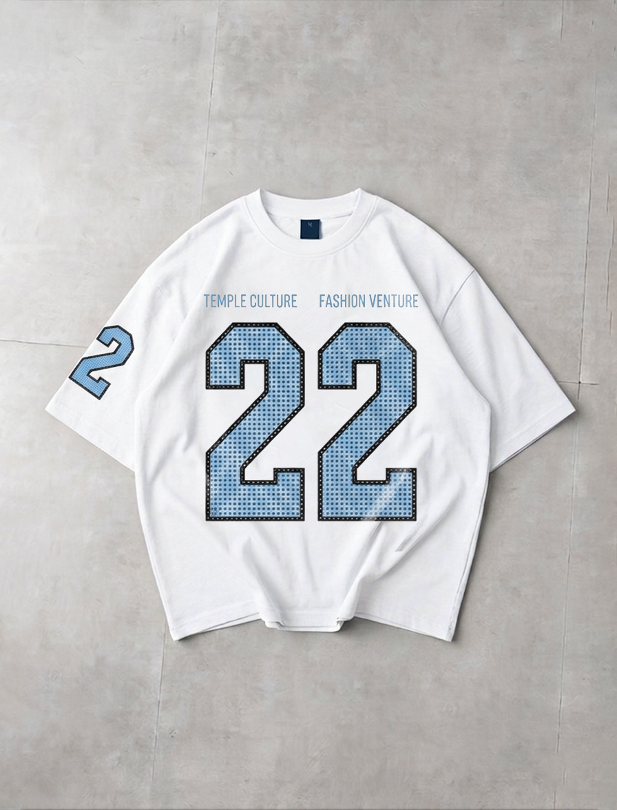 DIVISION-22 OVERSIZED TEE - WHITE