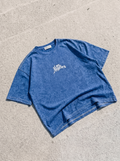 BLOC ACID WASHED TEE – SLATE BLUE