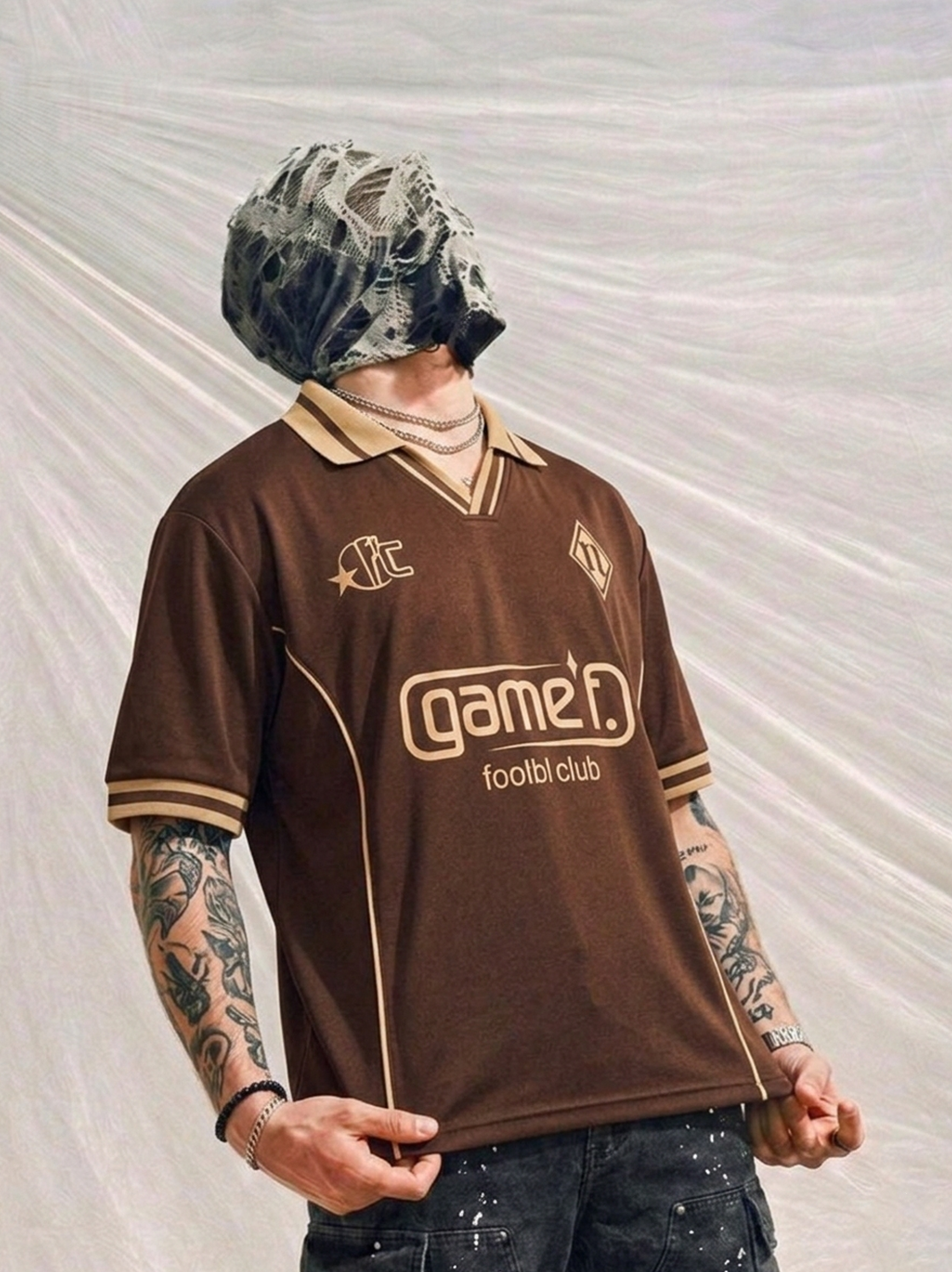 STRYKE FOOTBALL POLO - BROWN
