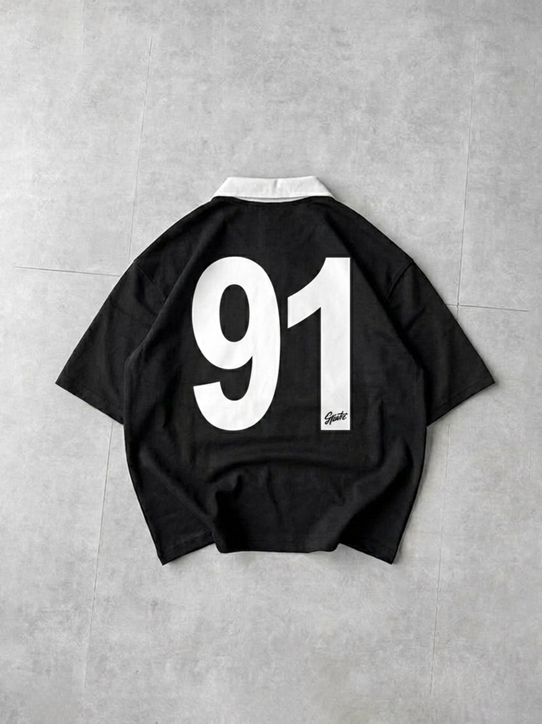 RUGBY POLO - BLACK