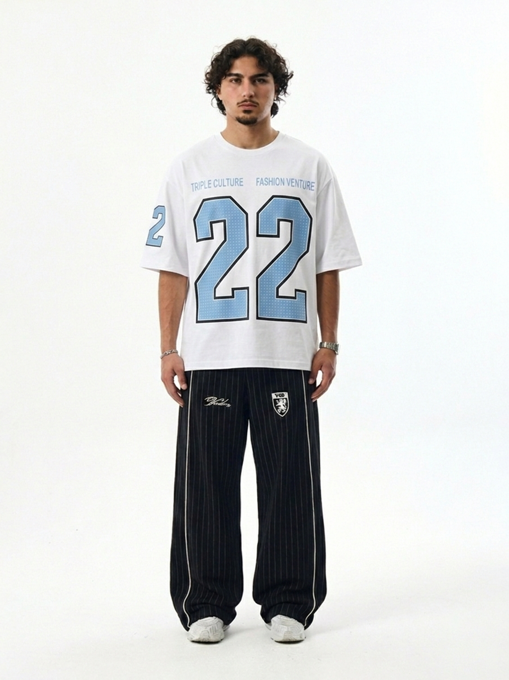 DIVISION-22 OVERSIZED TEE - WHITE