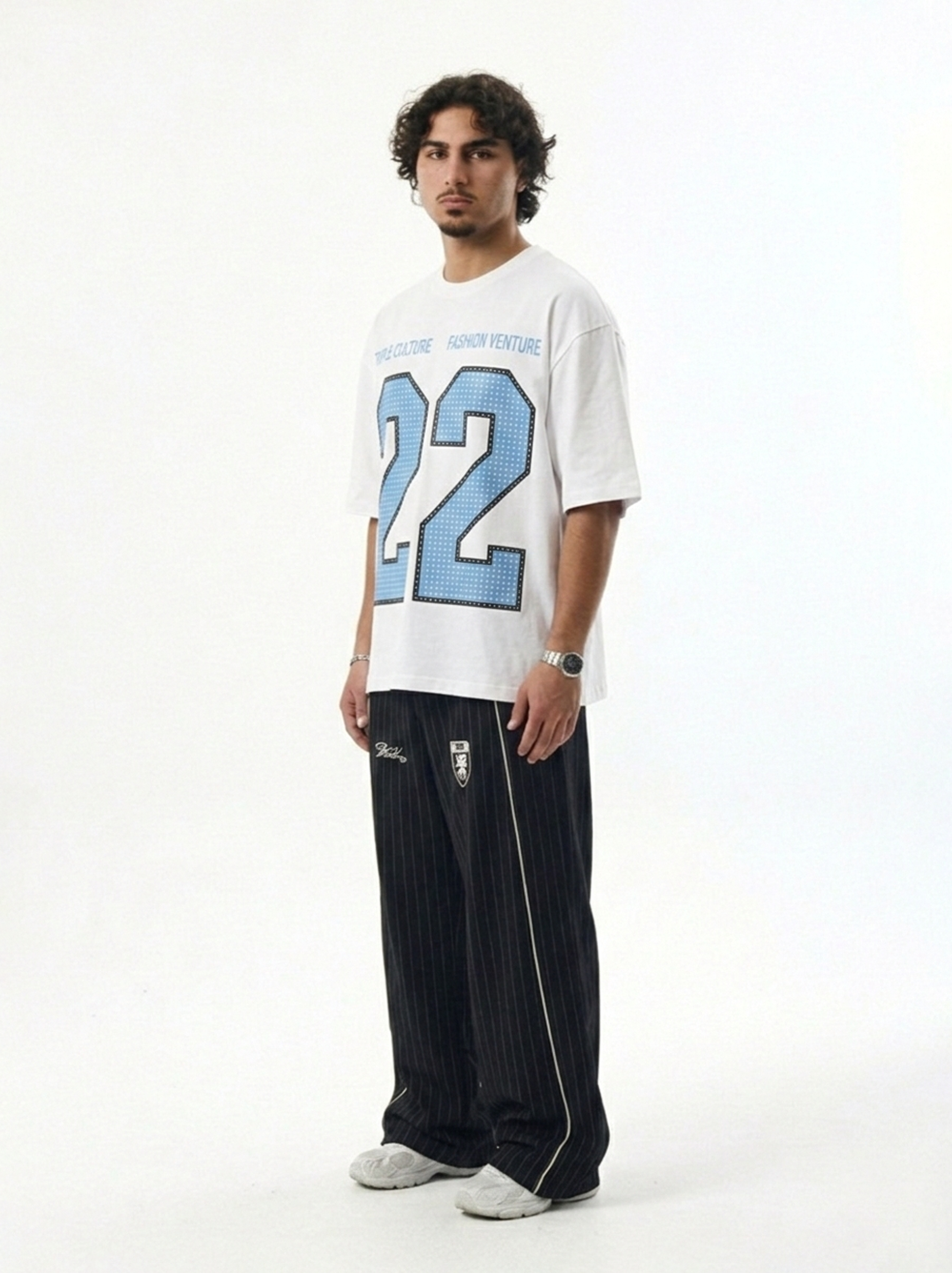 DIVISION-22 OVERSIZED TEE - WHITE