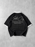 OFFSET - ZIP POLO - BLACK